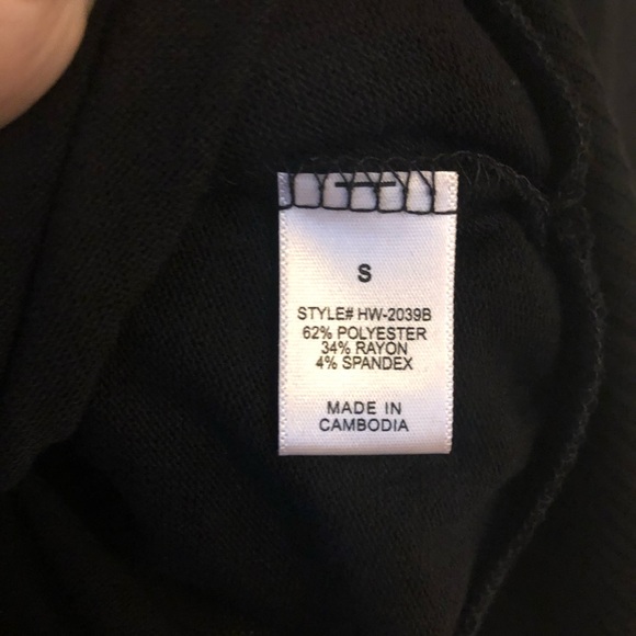 Black Snap Button Down Cardigan Sweater NEW - Picture 6 of 6